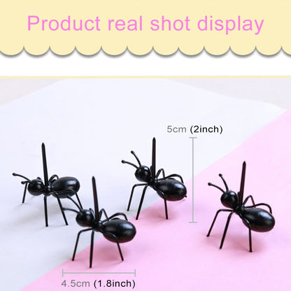 ELECTROPRIME 12pcs / Box Worker Ant Fruit Forks Snack Cake Dessert Tableware Home Kitchen Party Dinner Fruit Pick Kitchen Tool
