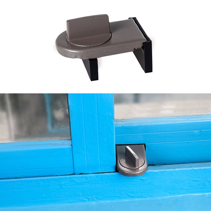 ELECTROPRIME Sliding Sash Stopper Cabinet Locks & Straps Doors Security Anti-theft Lock Window Door Baby Safety Lock