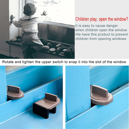 ELECTROPRIME Sliding Sash Stopper Cabinet Locks & Straps Doors Security Anti-theft Lock Window Door Baby Safety Lock