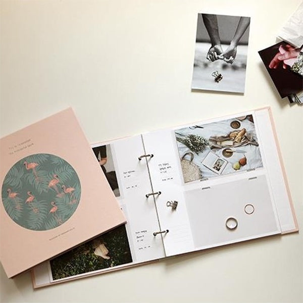 ELECTROPRIME 5 inch DIY Creativity Insert Type 3R Flushing Iron Ring Family Photo Album