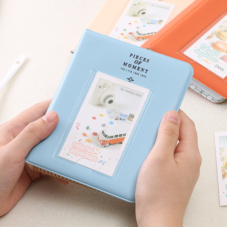 ELECTROPRIME 3 inch DIY Film Mulching PU Insert Type Mini Receive Photo Album, Random Color