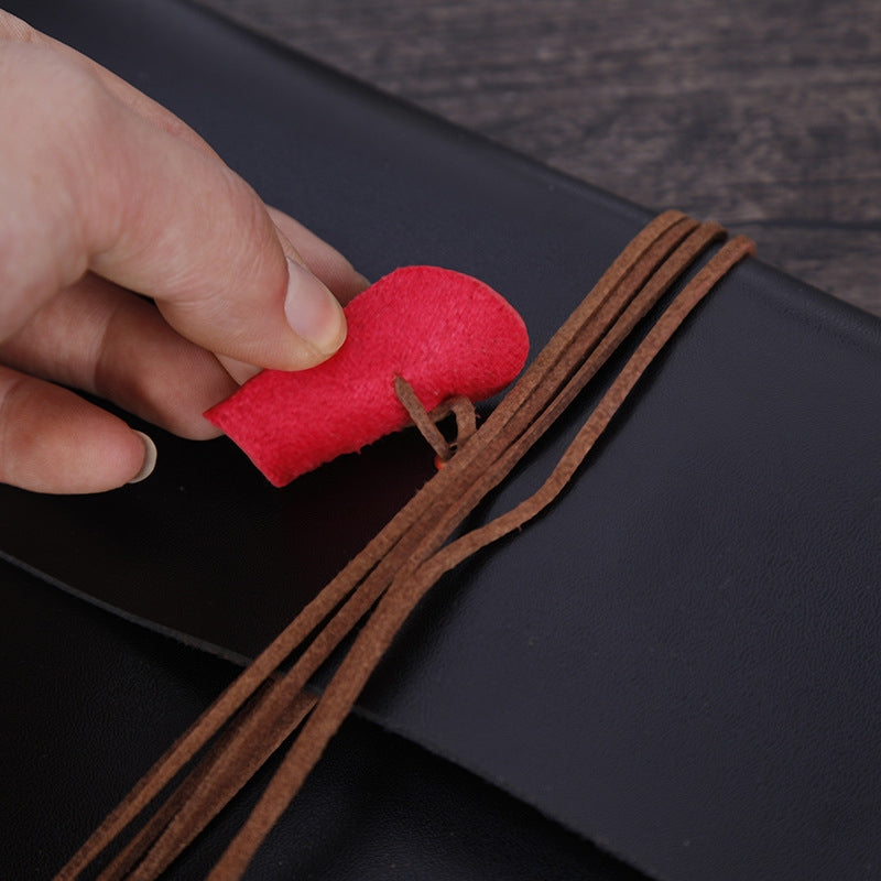 ELECTROPRIME DIY Creativity Loose-leaf Imitation Leather Retro Love Heart Lock Pattern Commemorative Photo Album, Size: M