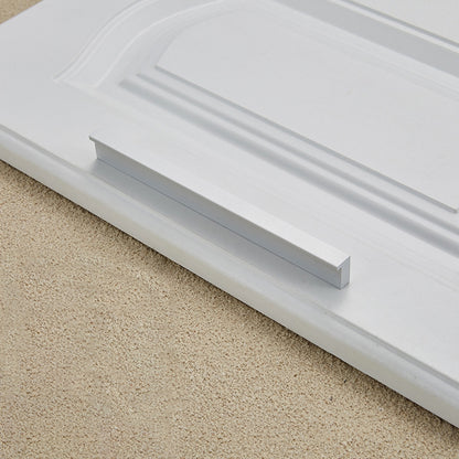 ELECTROPRIME 2057-192 Drawer Cabinet Door Handle Straight Door Handle (Silver Matte)