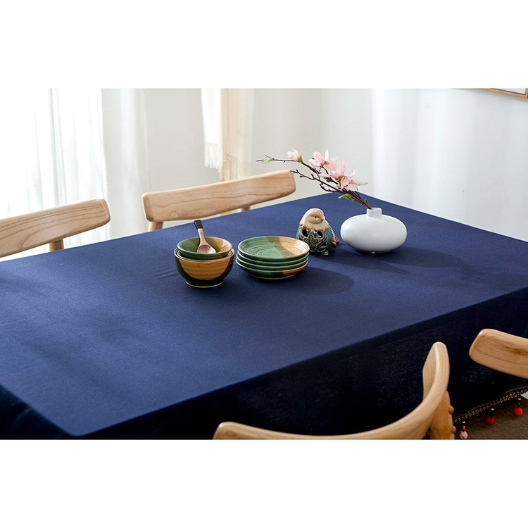 ELECTROPRIME New Fashion European Ethnic Style Colorful Ball Tassel Cotton Tablecloth, Size:140x250cm