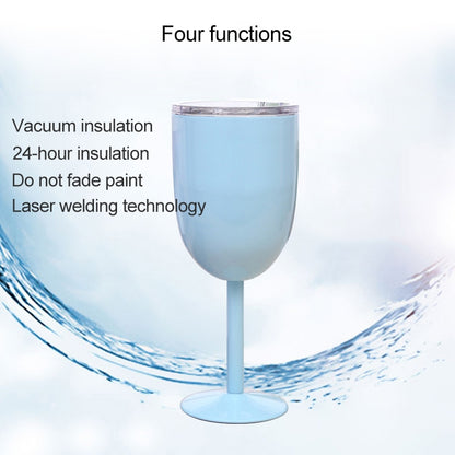 ELECTROPRIME New Fashion Stainless Steel Vacuum Cup Red Wine Cocktail Goblet Creative Gift (Pink)
