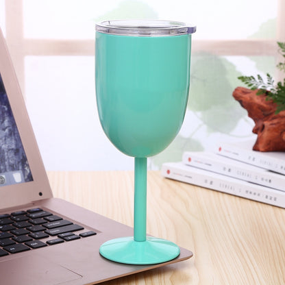ELECTROPRIME New Fashion Stainless Steel Vacuum Cup Red Wine Cocktail Goblet Creative Gift (Mint Green)