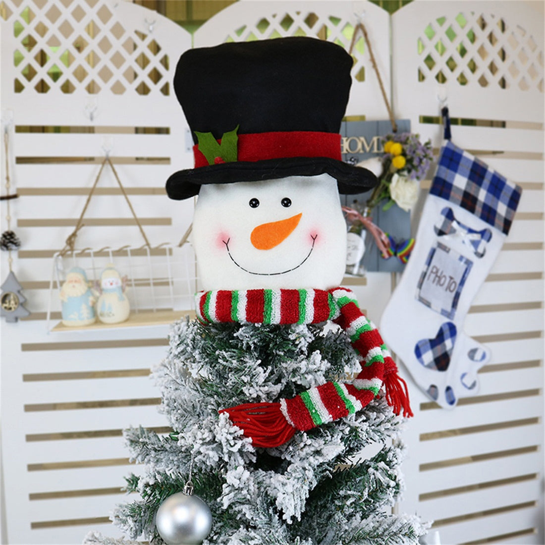 ELECTROPRIME CX20205 Snowman Pattern Christmas Tree Pendant Decoration, Size: S