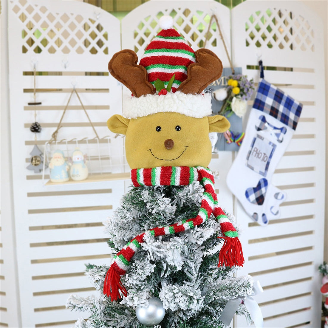 ELECTROPRIME CX20207 Elk Pattern Christmas Tree Pendant Decoration, Size: L