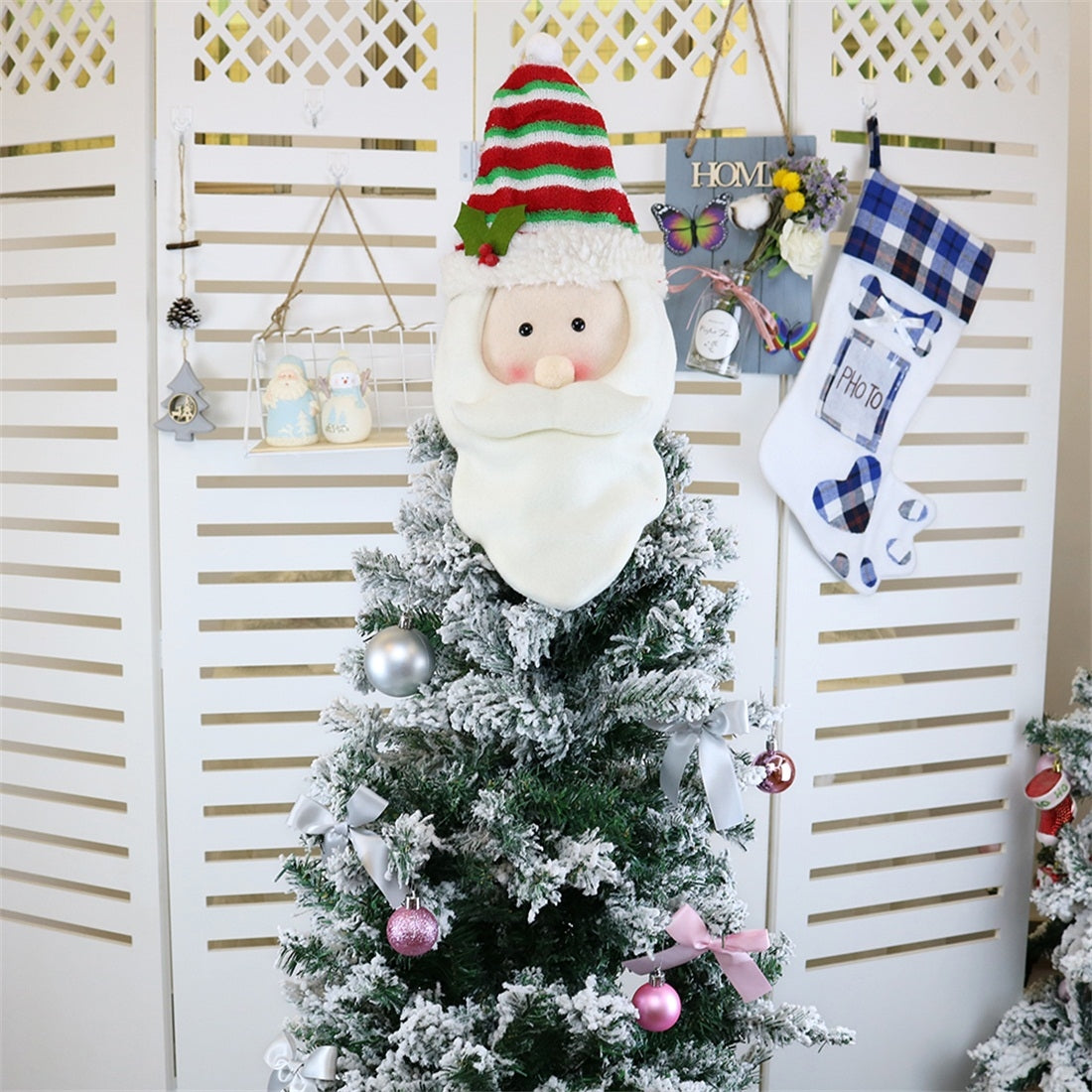 ELECTROPRIME CX20207 Santa Claus Pattern Christmas Tree Pendant Decoration, Size: L