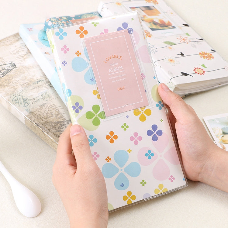 ELECTROPRIME 3 inch DIY Creativity Insert Type Four Leaf Clover Pattern Mini Exquisite Photo Album