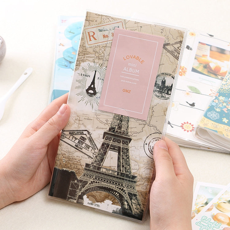 ELECTROPRIME 3 inch DIY Creativity Insert Type Iron Tower Pattern Mini Exquisite Photo Album