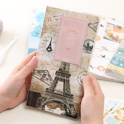 ELECTROPRIME 3 inch DIY Creativity Insert Type Iron Tower Pattern Mini Exquisite Photo Album