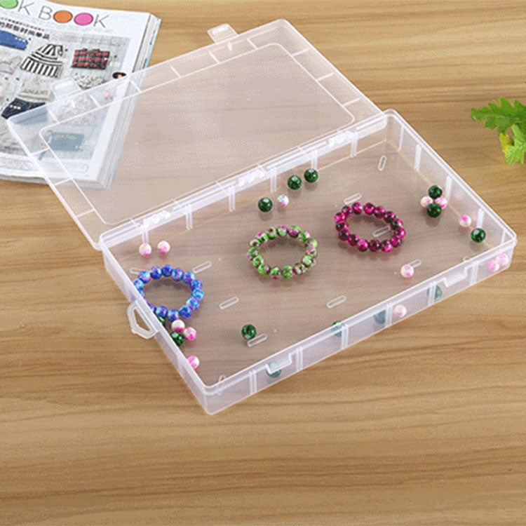 ELECTROPRIME Plastic Organizer Container Storage Box 28 Slots Removable Grid Compartment for Jewelry Earring Fishing Hook Small Accessories(Blue)