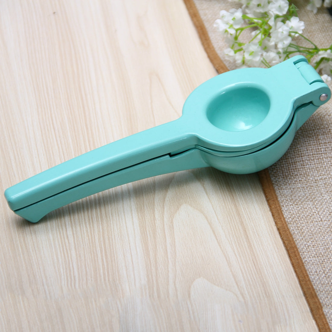 ELECTROPRIME Aluminum Alloy Manual Dual Layers Lemon Juicer, Random Color Delivery