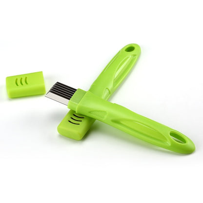 ELECTROPRIME Kitchen Tool Manual Stainless Steel Filate Circle Shape Green Onion Slicer