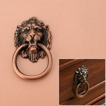 ELECTROPRIME Classical Single Hole Lion Head Wardrobe Medicine Cabinet Handle