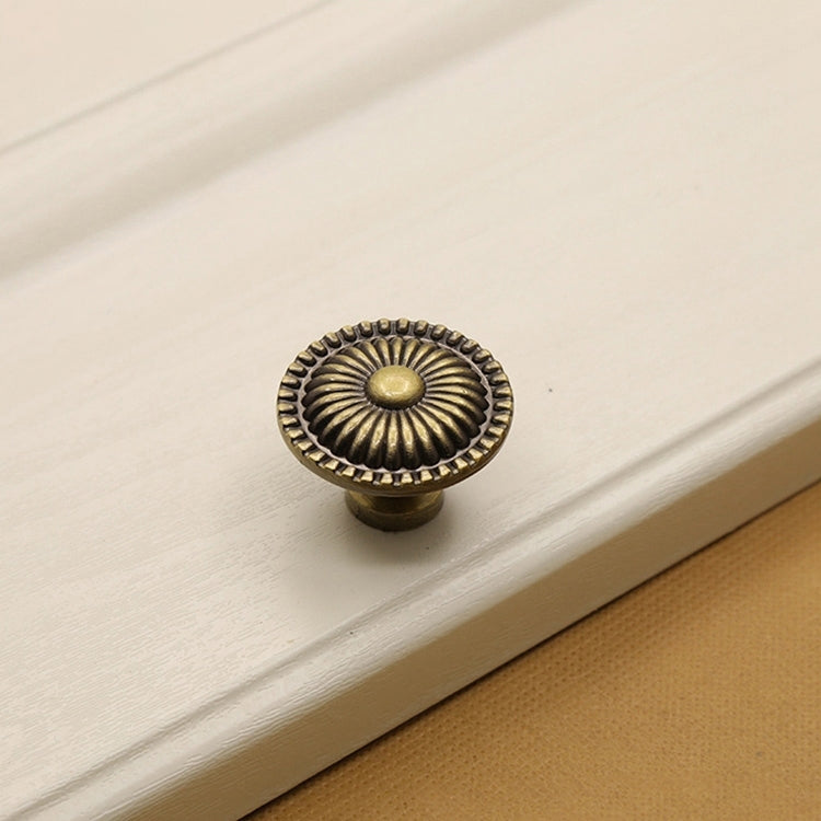 ELECTROPRIME 32mm 235 Green Bronze Cabinet Wardrobe Door Drawer Vintage Zinc Alloy Solid Single Hole Handle