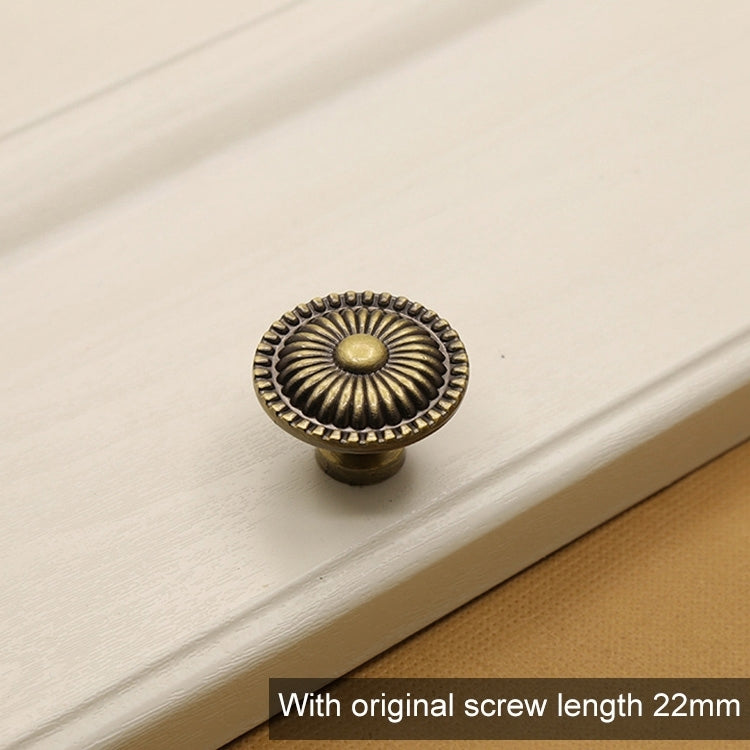 ELECTROPRIME 32mm 235 Green Bronze Cabinet Wardrobe Door Drawer Vintage Zinc Alloy Solid Single Hole Handle