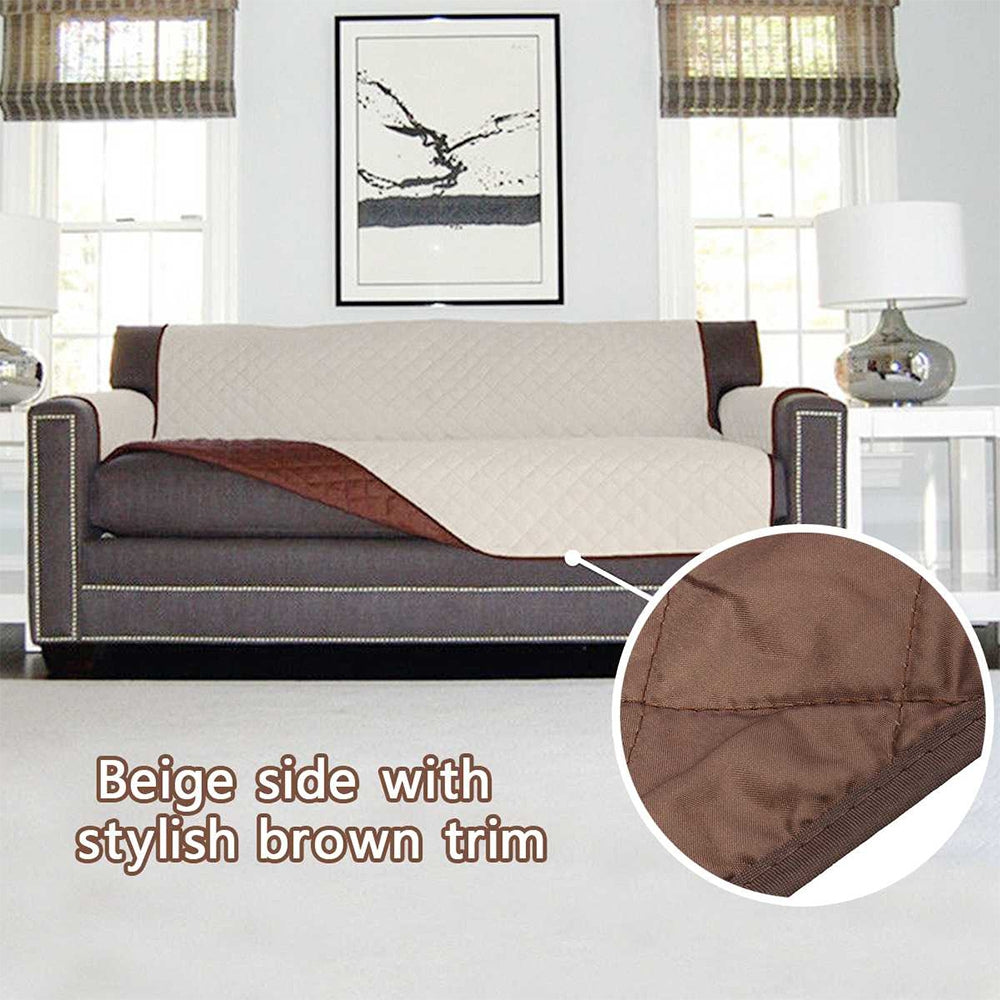 ELECTROPRIME Waterproof Wear-resistant Pet Sofa Cushion,Double Mat, Size: 174x235cm(Brown)