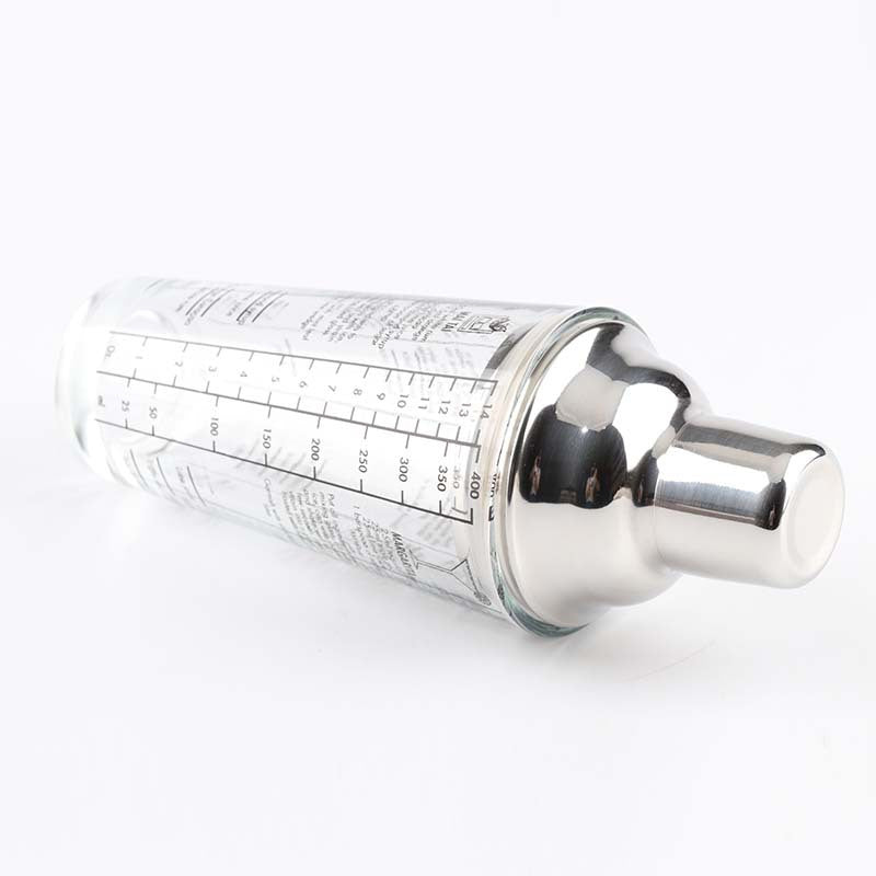 ELECTROPRIME Stainless Steel Glass Cocktail Shaker Tools Milk Tea Cup with Scale, Capacity: 450ml
