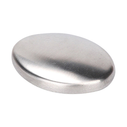 ELECTROPRIME Portable Cleaning Stainless Steel Oval Hand Soap Eliminating Odour Remover, Random Style Delivery