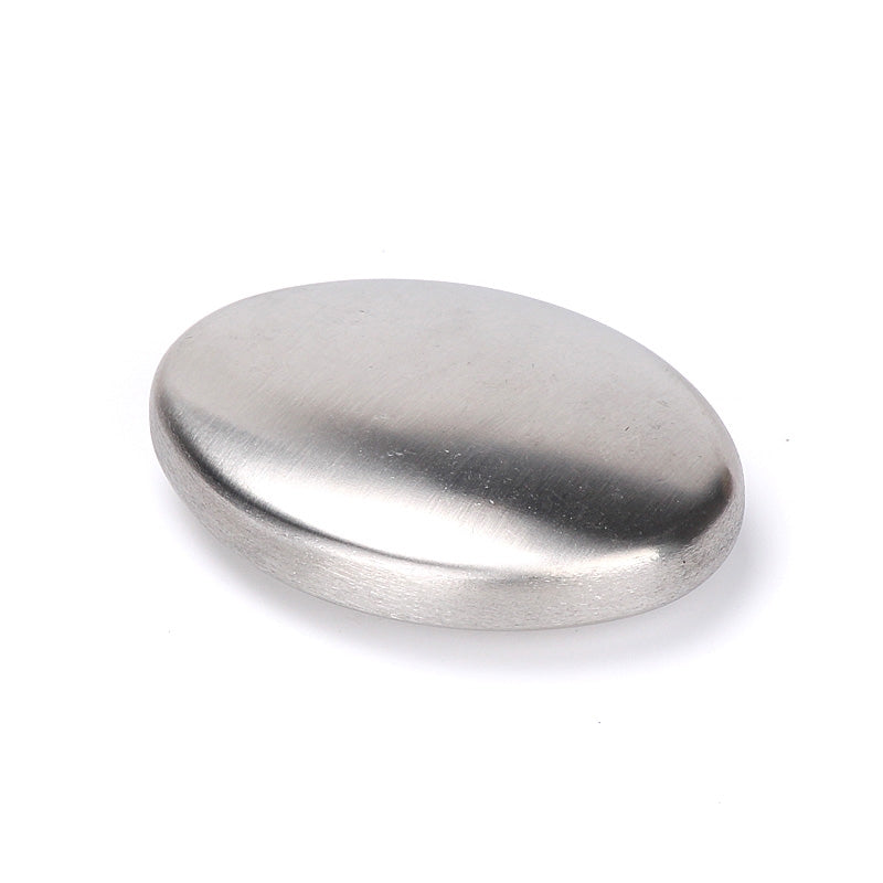 ELECTROPRIME Portable Cleaning Stainless Steel Oval Hand Soap Eliminating Odour Remover, Random Style Delivery