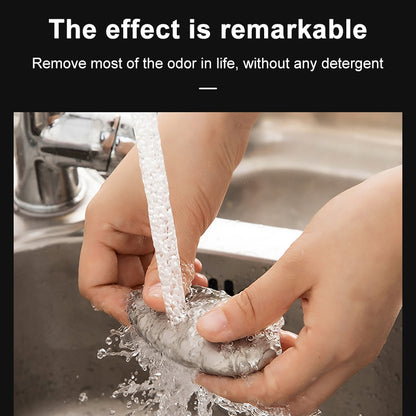ELECTROPRIME Portable Cleaning Stainless Steel Oval Hand Soap Eliminating Odour Remover, Random Style Delivery