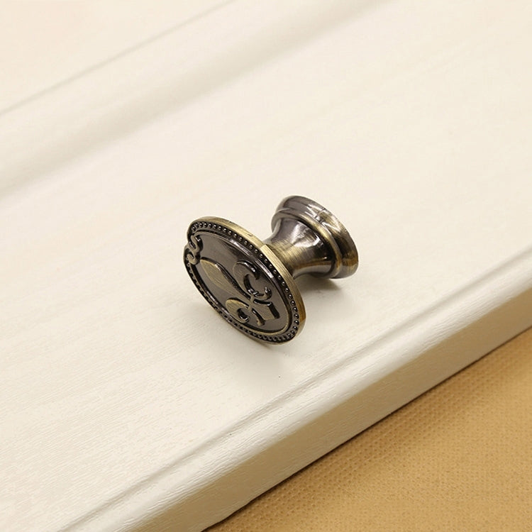 ELECTROPRIME 34mm 2806 Green Bronze Cabinet Wardrobe Door Drawer Vintage Zinc Alloy Solid Single Hole Handle