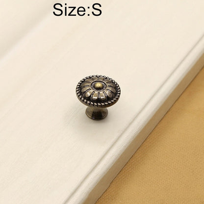 ELECTROPRIME 25mm 2808 Green Bronze Cabinet Wardrobe Door Drawer Vintage Zinc Alloy Solid Single Hole Handle