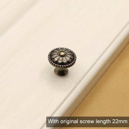 ELECTROPRIME 25mm 2808 Green Bronze Cabinet Wardrobe Door Drawer Vintage Zinc Alloy Solid Single Hole Handle