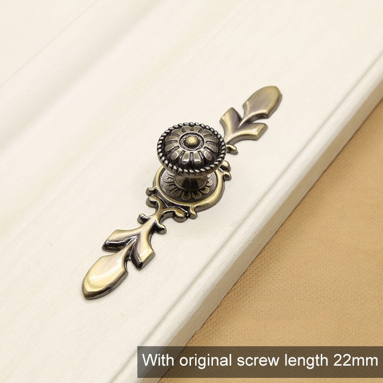 ELECTROPRIME 2809 Green Bronze Cabinet Wardrobe Door Drawer Vintage Zinc Alloy Solid Handle, Size: 118mm