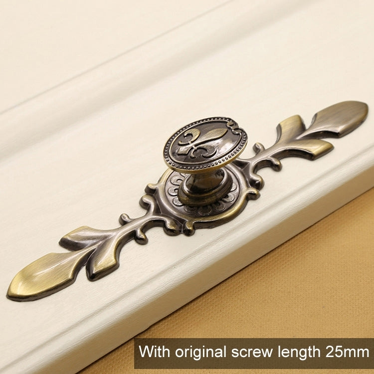 ELECTROPRIME 2811 Green Bronze Cabinet Wardrobe Door Drawer Vintage Zinc Alloy Solid Handle, Size: 170mm
