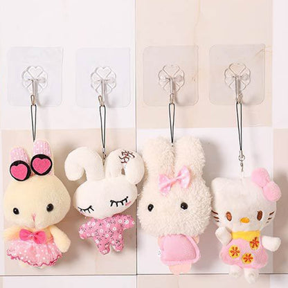 ELECTROPRIME 100 PCS Kitchen Bathroom Wall Hanging Transparent Non-marking Glue Hook