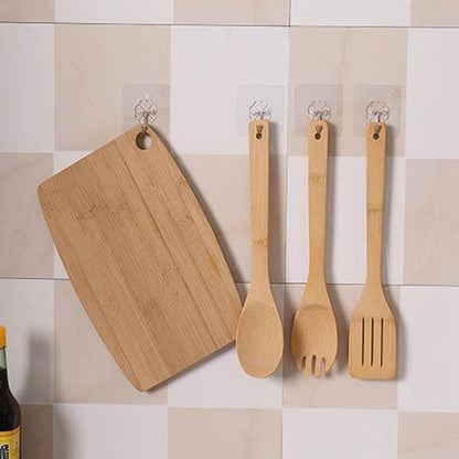 ELECTROPRIME 100 PCS Kitchen Bathroom Wall Hanging Transparent Non-marking Glue Hook