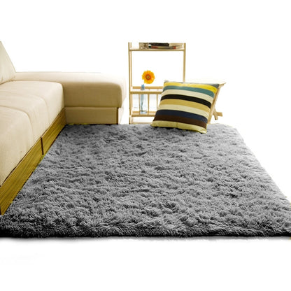 ELECTROPRIME Bedroom Living Room Warm Faux Plush Carpet Floor Fluffy Soft Mat, Size?200x400cm(Wine Red)