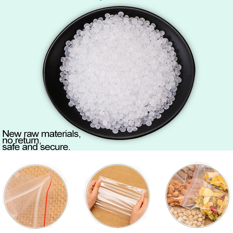 ELECTROPRIME 100pcs/pack PE Self Sealing Clear Zip Lock Packaging Bag, 5cm x 7cm, Custom Printing and Size are welcome