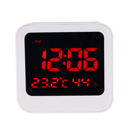 ELECTROPRIME Desk Table Digital Backlight LED Alarm Clock with Time & Date & Temperature & Humidity Display