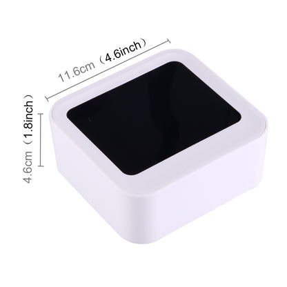 ELECTROPRIME Desk Table Digital Backlight LED Alarm Clock with Time & Date & Temperature & Humidity Display
