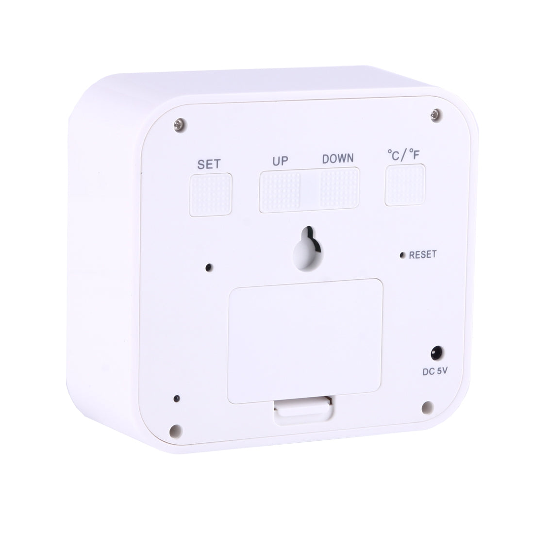 ELECTROPRIME Desk Table Digital Backlight LED Alarm Clock with Time & Date & Temperature & Humidity Display