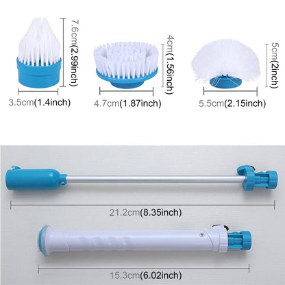 ELECTROPRIME Multi-function Tub and Tile Scrubber Cordless Power Spin Scrubber Power Cleaning Brush Set for Bathroom Floor Wall, AU Plug