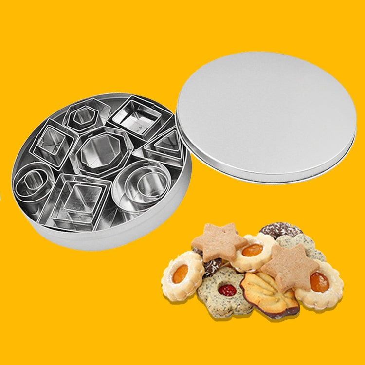 ELECTROPRIME 24 PCS / Set Stainless Steel DIY Cookie Biscuits Molds Geometry Baking Tools (Octagon)