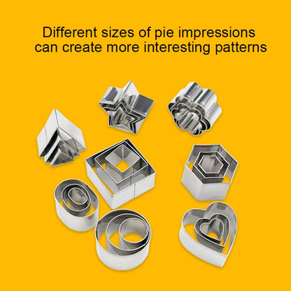 ELECTROPRIME 24 PCS / Set Stainless Steel DIY Cookie Biscuits Molds Geometry Baking Tools (Octagon)