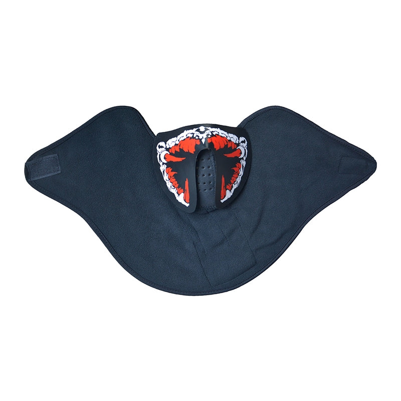 ELECTROPRIME FG-FULL-01 Halloween Mask Voice Control LED Cold Light Terror Cosplay Mask (Blue)