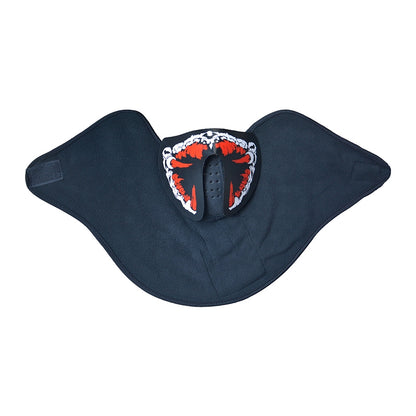 ELECTROPRIME FG-FULL-01 Halloween Mask Voice Control LED Cold Light Terror Cosplay Mask (Blue)