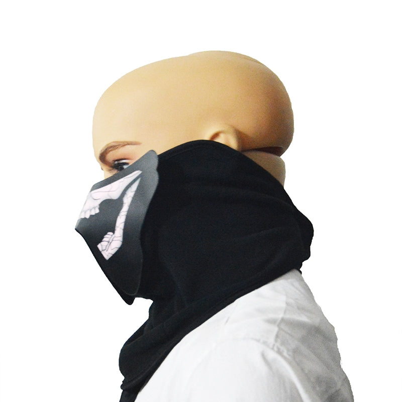 ELECTROPRIME FG-MA-018 Halloween Mask Voice Control LED Cold Light Terror Cosplay Mask
