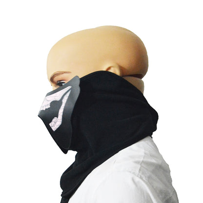 ELECTROPRIME FG-MA-018 Halloween Mask Voice Control LED Cold Light Terror Cosplay Mask