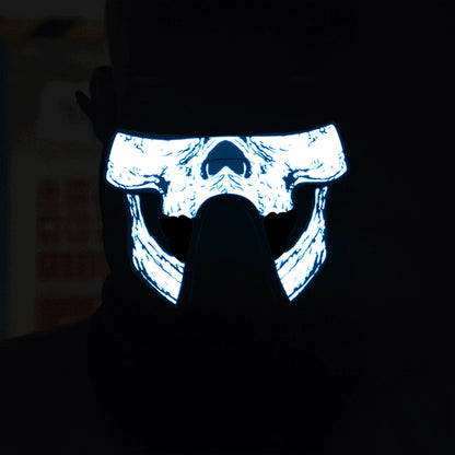 ELECTROPRIME FG-MA-023 Halloween Mask Voice Control LED Cold Light Terror Cosplay Mask
