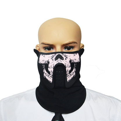 ELECTROPRIME FG-MA-023 Halloween Mask Voice Control LED Cold Light Terror Cosplay Mask