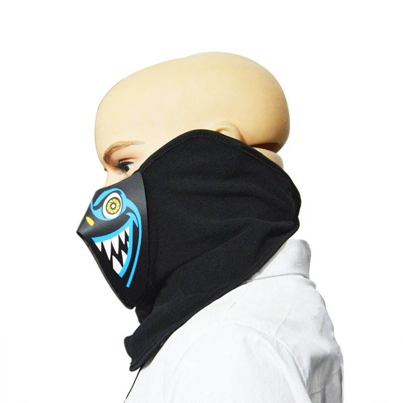 ELECTROPRIME FG-MA-027 Halloween Mask Voice Control LED Cold Light Terror Cosplay Mask