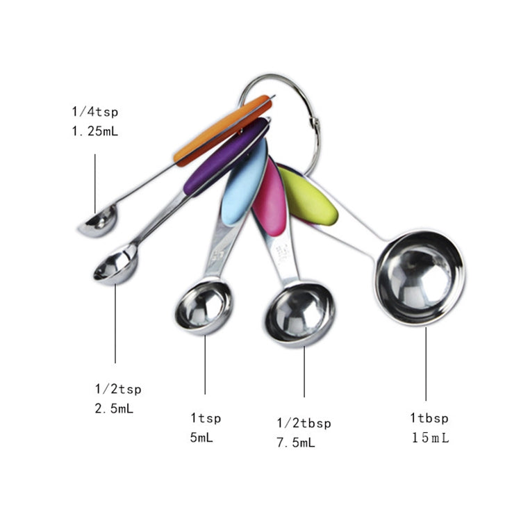 ELECTROPRIME kn650 10 in 1 Colorful Stainless Steel Measuring Spoon Cake Mold Baking Tool Set